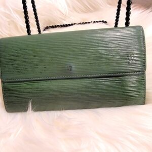 Vintage LV green Epi wallet